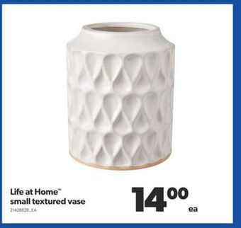 Real Canadian Superstore Life at home™ small textured vase offer