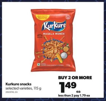 Real Canadian Superstore Kurkure snacks, 115 g offer