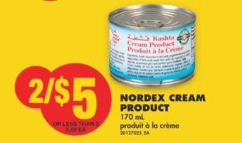 No Frills Nordex cream product, 170 ml offer