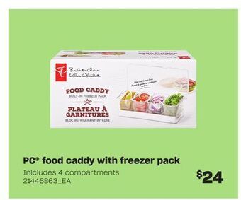 Loblaws Pc® food caddy with freezer pack offer
