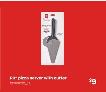 Loblaws Pc® pizza server with cutter offer
