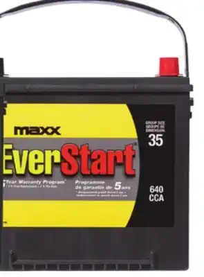 Walmart Everstart marine/rv starting battery 24ms-1000n or auto maxx-35n 640 cca offer