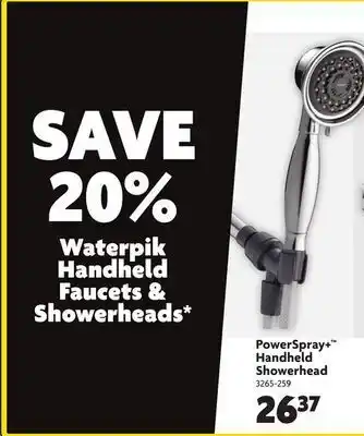 Home Hardware Handheld faucets & showerheads* offer