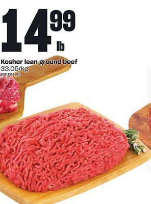 Loblaws Kosher lean ground beef offer