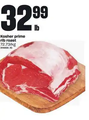 Loblaws Kosher prime rib roast offer