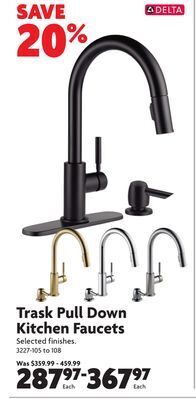 Home Hardware Trask pull down kitchen faucets offer