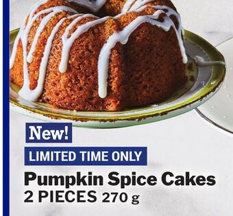 M & M Food Market Pumpkin spice cakes offer