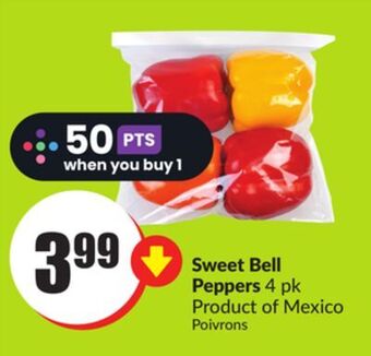 Chalo FreshCo Sweet bell peppers 4 pk product of mexico offer