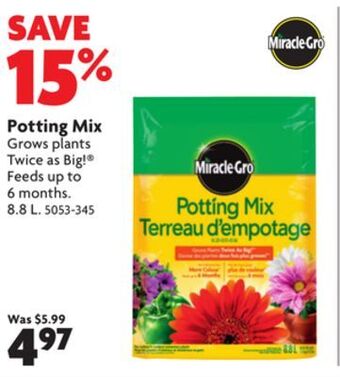 Home Hardware Potting mix offer