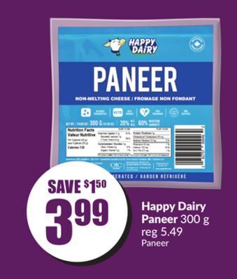 Chalo FreshCo Happy dairy paneer 300 g offer