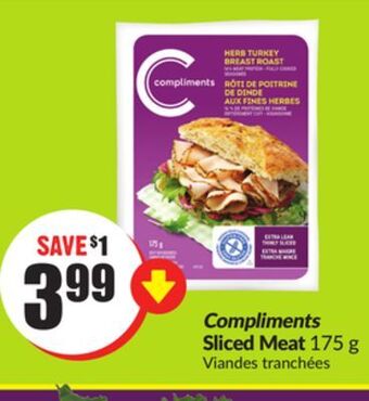 Chalo FreshCo Compliments sliced meat 175 g offer