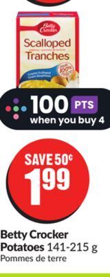 Chalo FreshCo Betty crocker potatoes 141-215 g offer