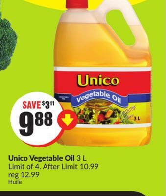 FreshCo Unico vegetable oil 3 l offer