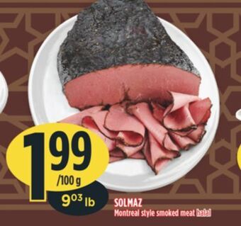 Marché Adonis Solmaz montreal style smoked meat halal offer
