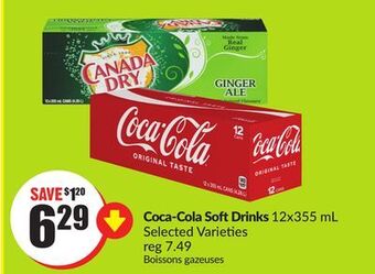 FreshCo Coca-cola soft drinks 12x355 ml selected varieties offer