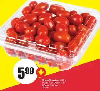 FreshCo Grape tomatoes 680 g product of ontario or usa or mexico offer
