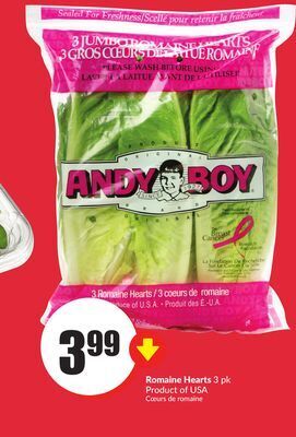 FreshCo Romaine hearts 3 pk product of usa offer