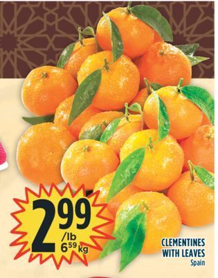 Marché Adonis Clementines with leaves offer