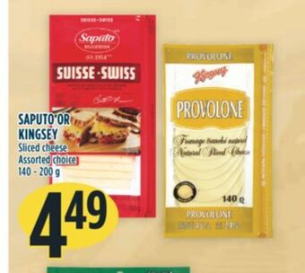 Marché Adonis Saputo or kingsey sliced cheese offer