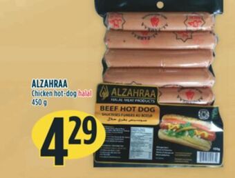 Marché Adonis Alzahraa chicken hot-dog halal offer