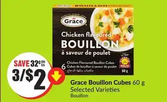 FreshCo Grace bouillon cubes 60 g selected varieties offer