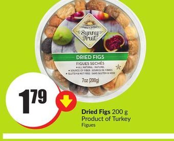 FreshCo Dried figs 200 g product of turkey offer