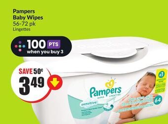 FreshCo Pampers baby wipes 56-72 pk offer