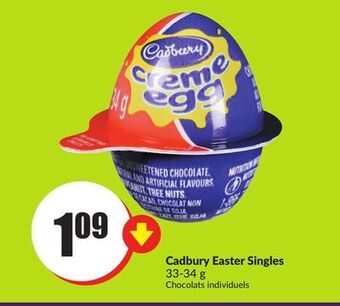 FreshCo Cadbury easter singles 33-34 g offer