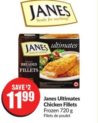 FreshCo Janes ultimates chicken fillets frozen 720 g offer