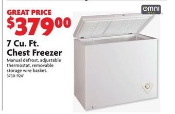 Home Hardware 7 cu. ft. chest freezer offer