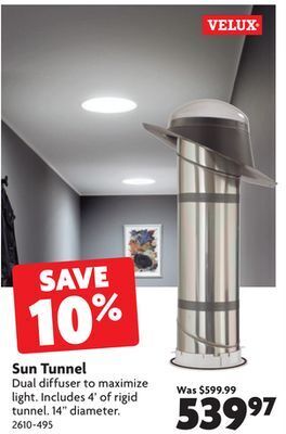 Home Hardware Sun tunnel offer