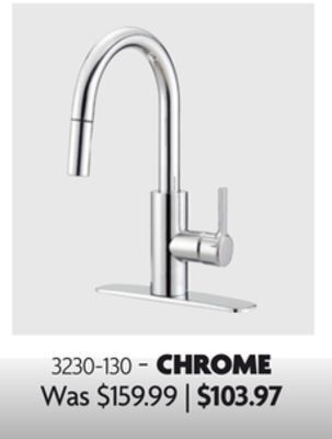 Home Hardware Adessa single handle pull down kitchen faucet offer