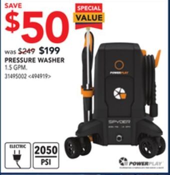 RONA Powerplay pressure washer offer