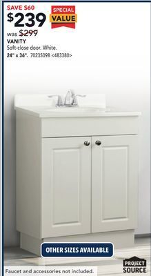 RONA Project source vanity, 24" x 36" offer