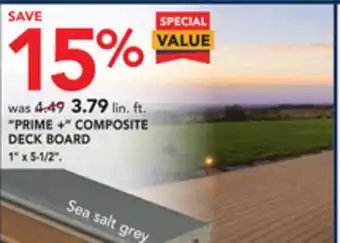 RONA Timber tech "prime +" composite deck board, 1" x 5-1/2" offer