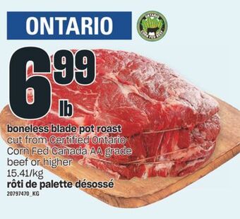Valu-mart Rôti de palette désossé offer