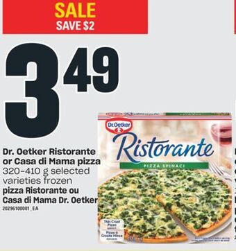 Valu-mart Pizza ristorante ou casa di mama dr. oetker, 320-410 g offer