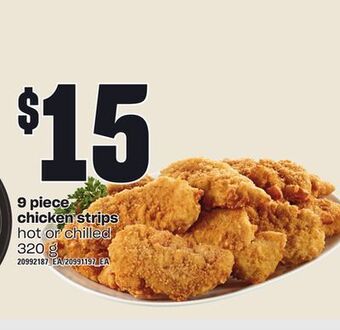 Zehrs Markets 9 piece chicken strips, 320 g offer