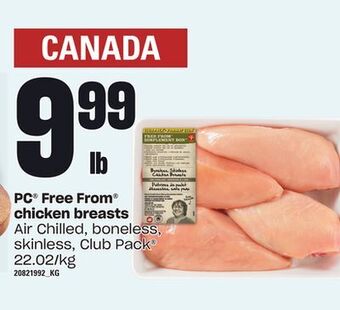 Zehrs Markets Pc® free from® chicken breasts offer