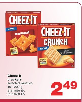 Wholesale Club Cheez-it crackers, 191-200 g offer