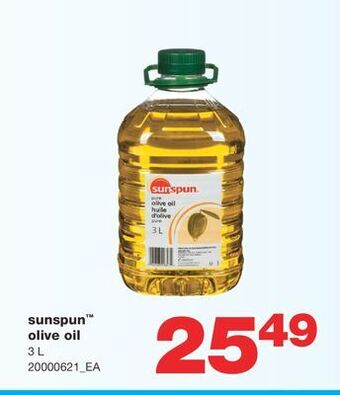 Wholesale Club Sunspun™ olive oil. 3 l offer
