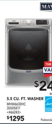 RONA Maytag 5.5 cu. ft. washer offer