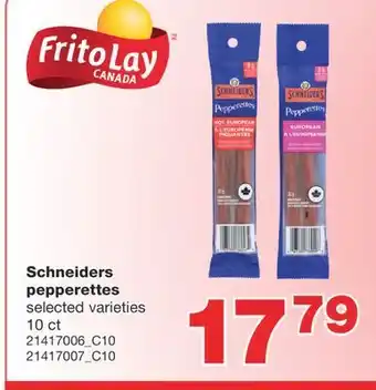 Wholesale Club Schneiders pepperettes, 10 ct offer