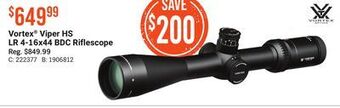 Bass Pro Vortex® viper hs lr 4-16x44 bdc riflescope offer