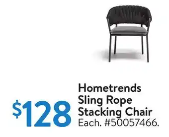 Walmart Hometrends sling rope stacking chair offer