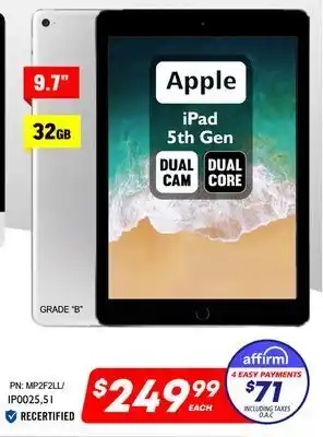 Factory Direct Apple apple ipad 5th gen offer