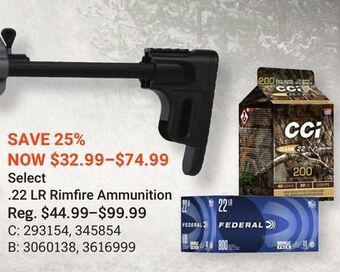 Bass Pro Select. 22 lr rimfire ammunition offer