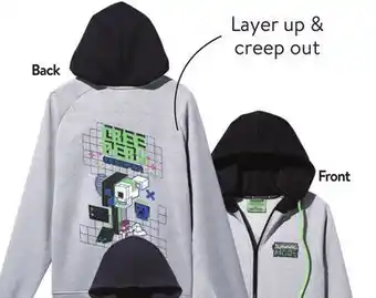 Walmart Men's point zero minecraft or mtv zip-up hoodie offer
