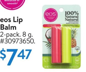 Walmart Eos lip balm offer