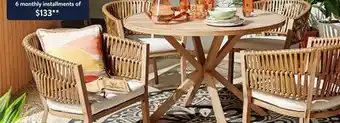 Walmart Hometrends dune 5-piece dining set offer